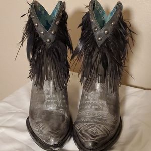 Corral Western Boots Size 10 Grey